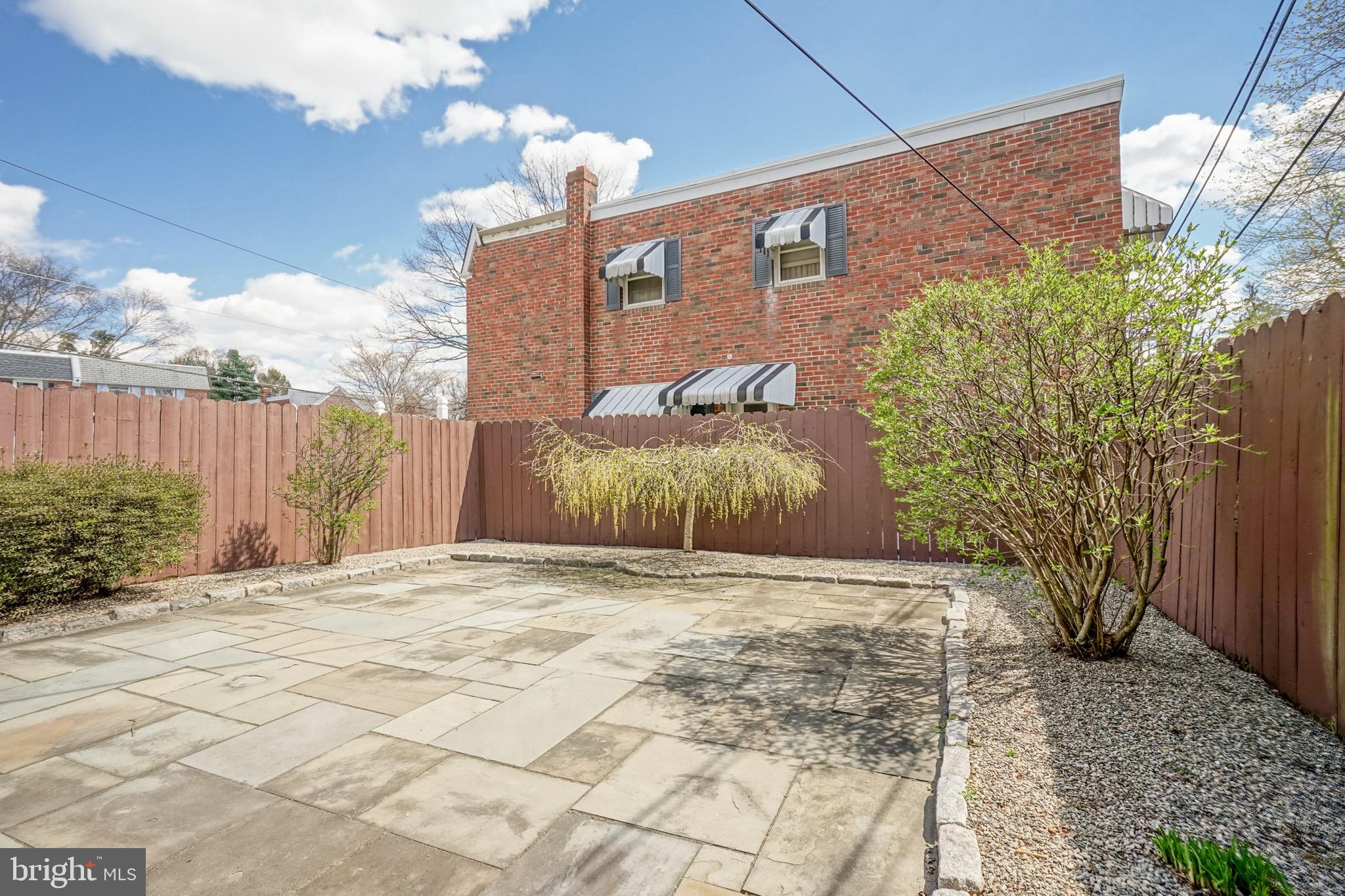 676 Renz Street Philadelphia, PA 19128 - Photo 35 of 36 Backyard with flagstone pavers