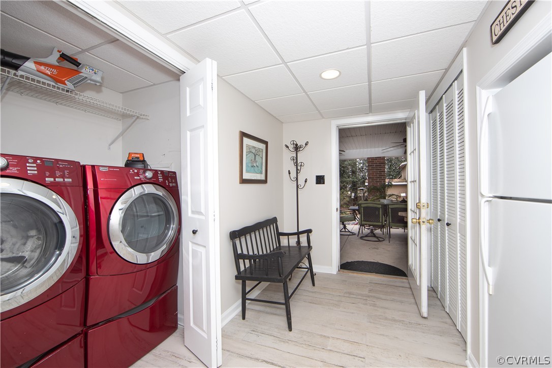 3601 Kiefer Road Chester, VA 23831 - Photo 7 of 46 a view of a hallway with washer and dryer