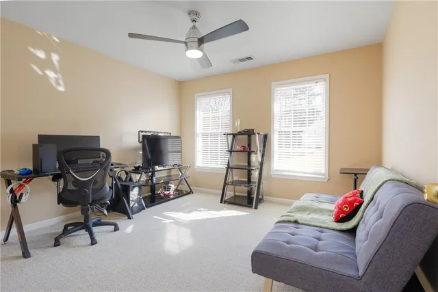 a view of hallway with stairs