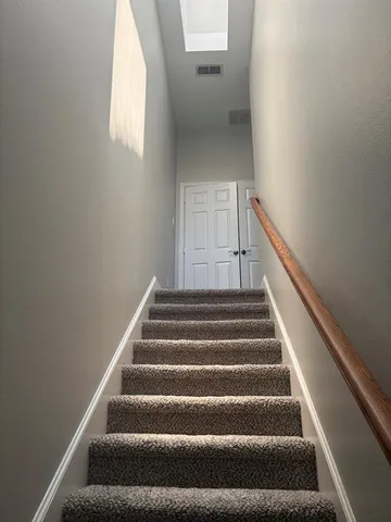 a room with a mirror