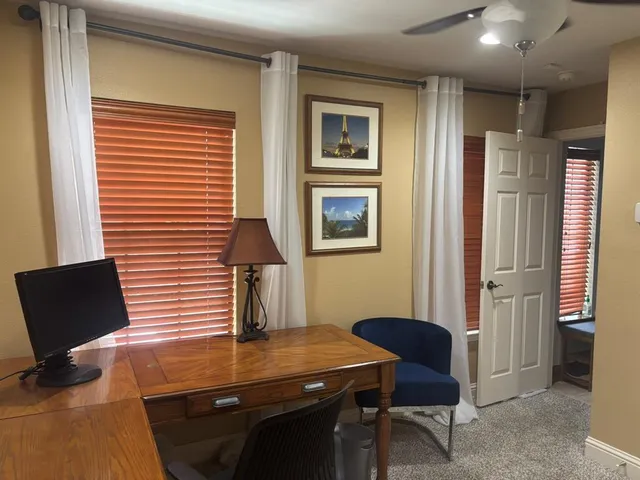 a view of a city with tall buildings