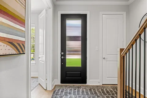 a view of an entryway door