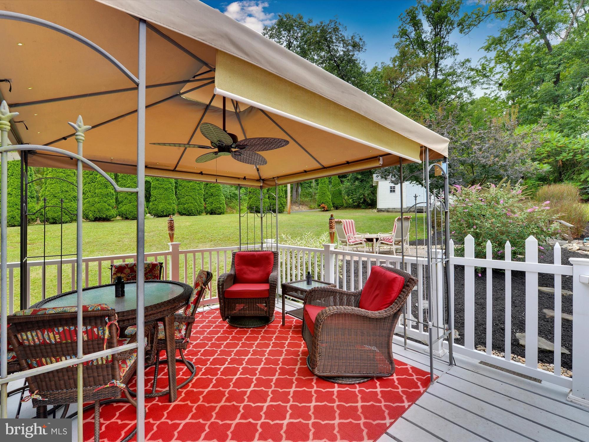 6166 Pigeon Hill Road Spring Grove, PA 17362 - Photo 21 of 25 Deck with Gazebo and Fan