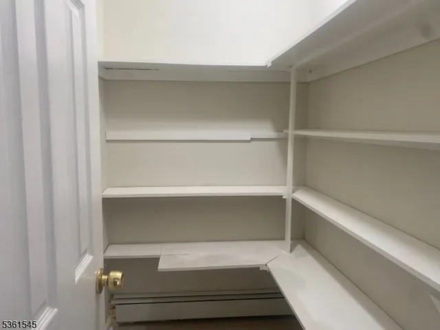 a close view of closet