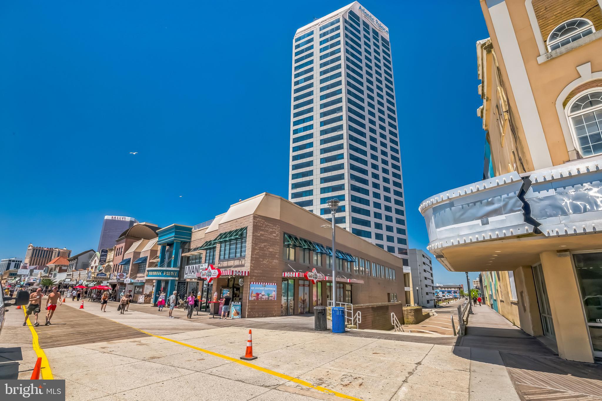 a front view of a building with street view