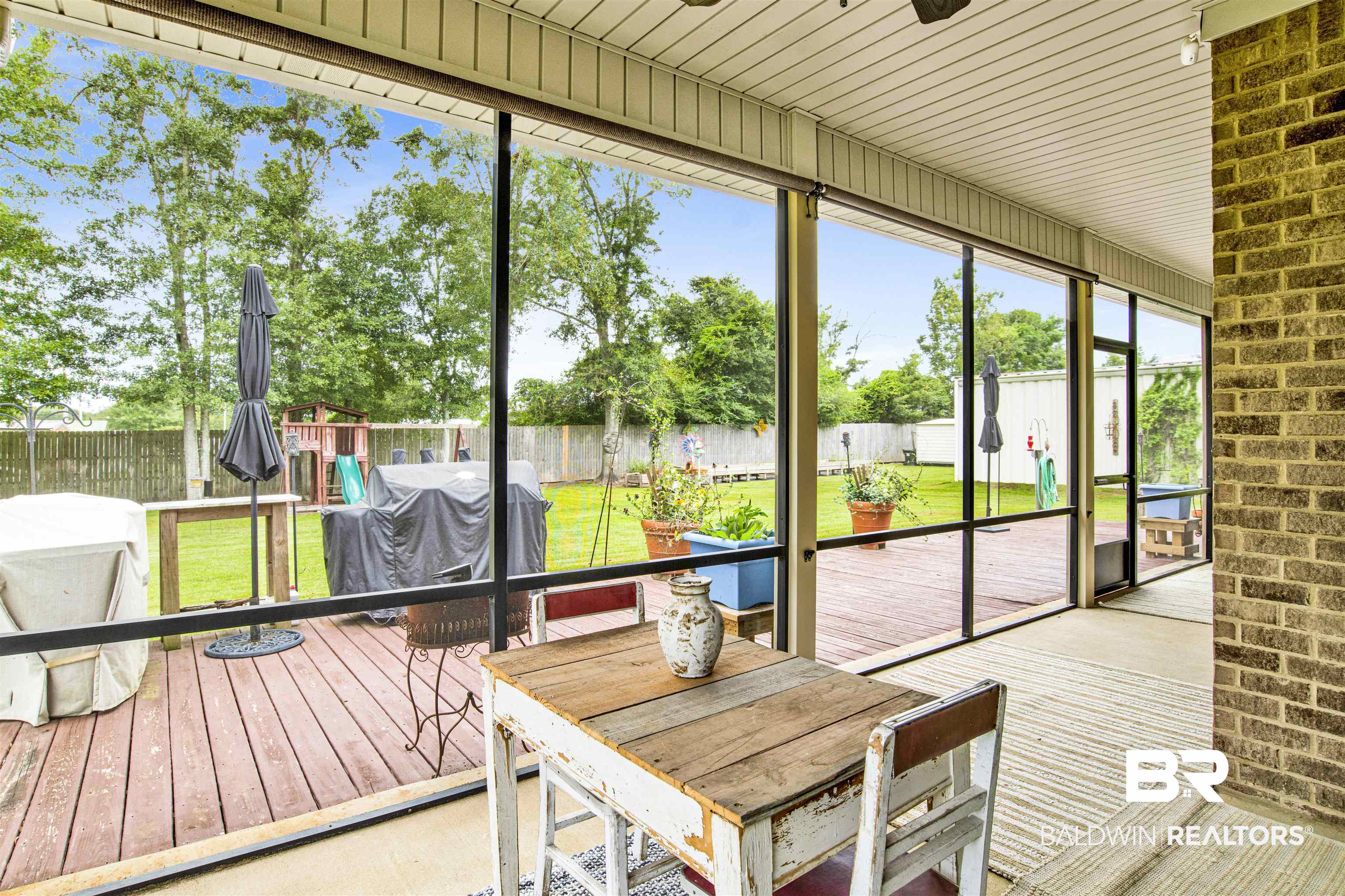 21475 Sedlack Road Silverhill, AL 36576 - Photo 24 of 36 Large Screened Patio