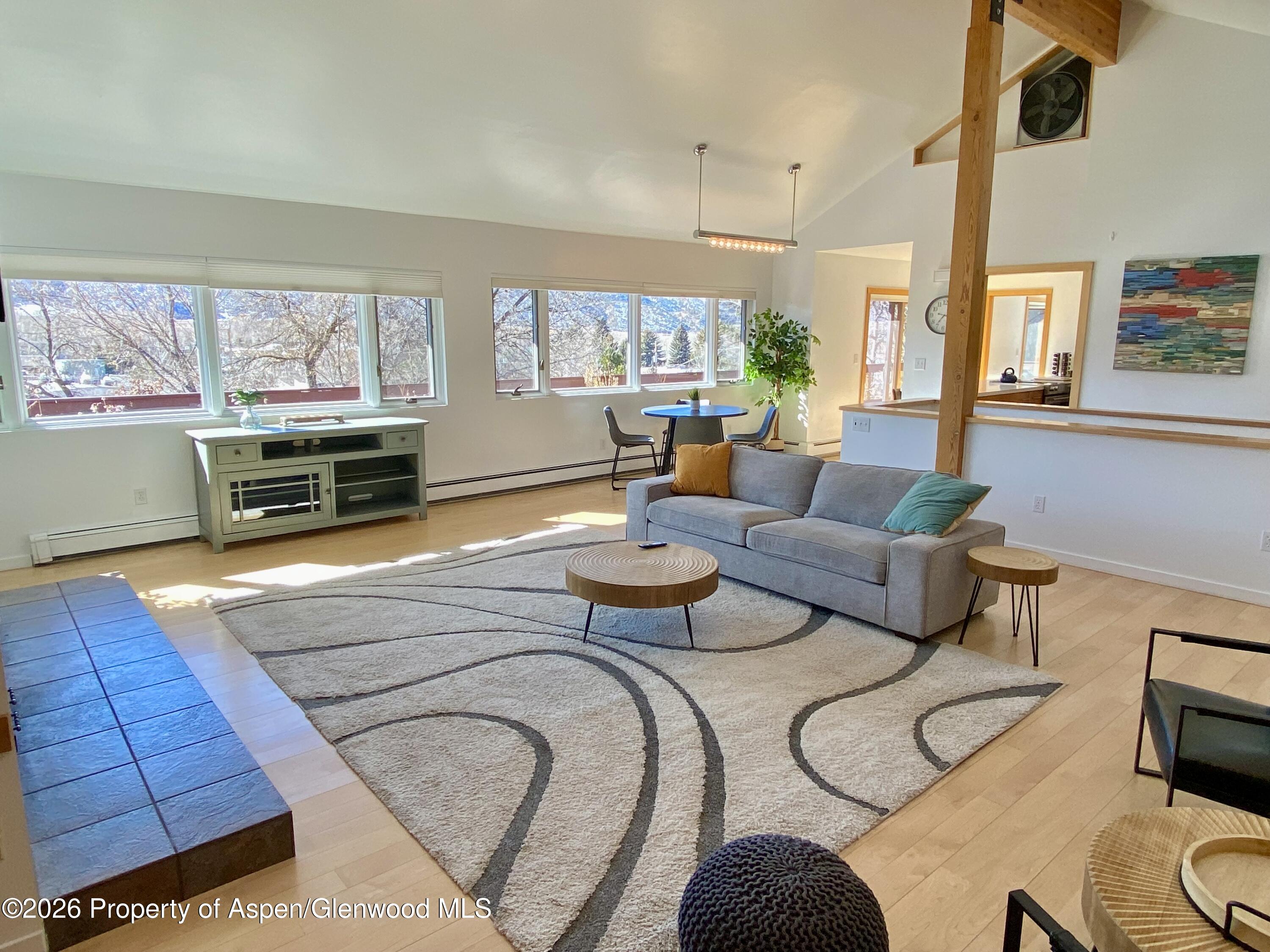 216 East Homestead Drive Basalt, CO 81621 - Photo 20 of 26 a living room with furniture and a fireplace