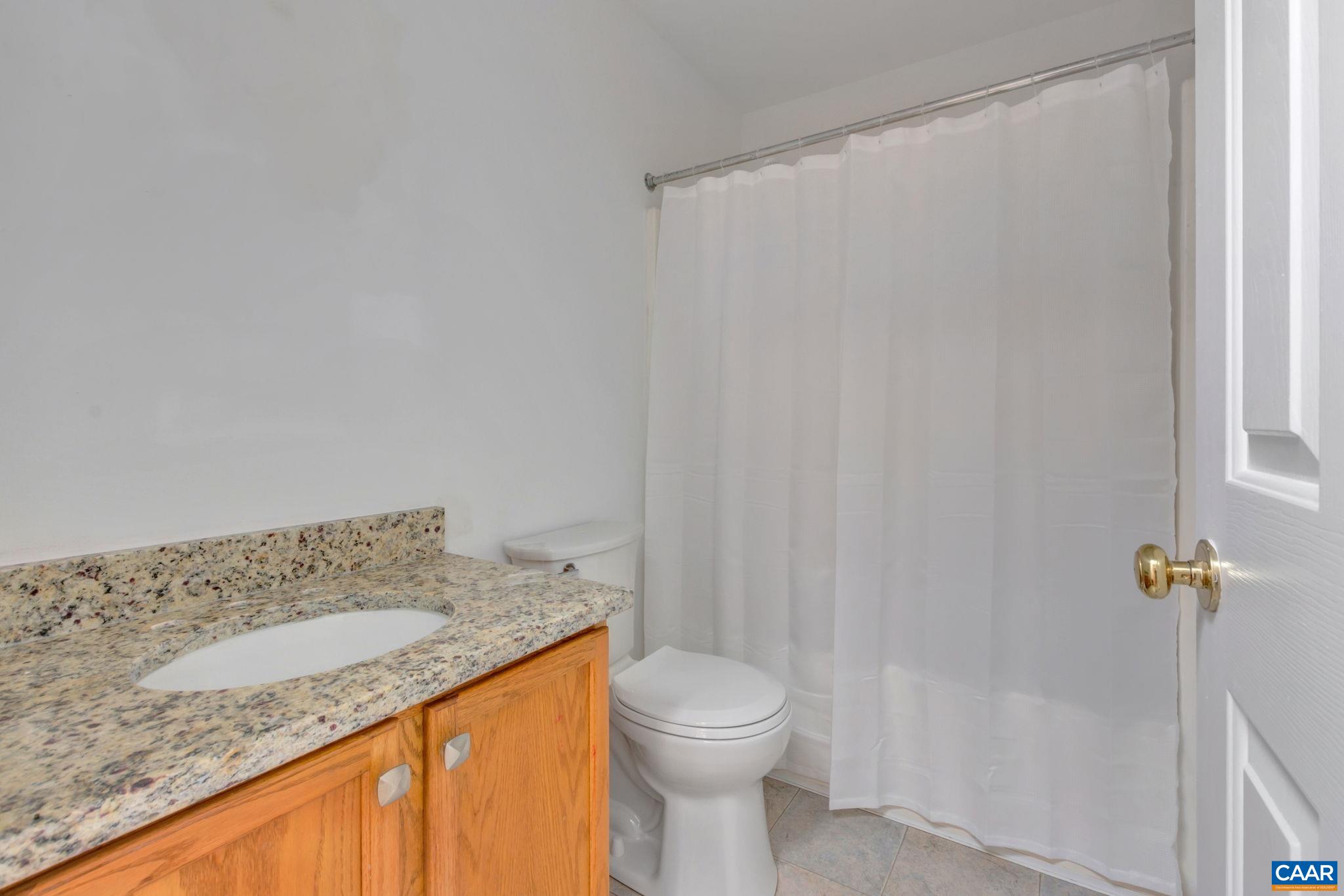 14 Hatchechubee Road Palmyra, VA 22963 - Photo 21 of 30 a bathroom with a granite countertop sink and a toilet