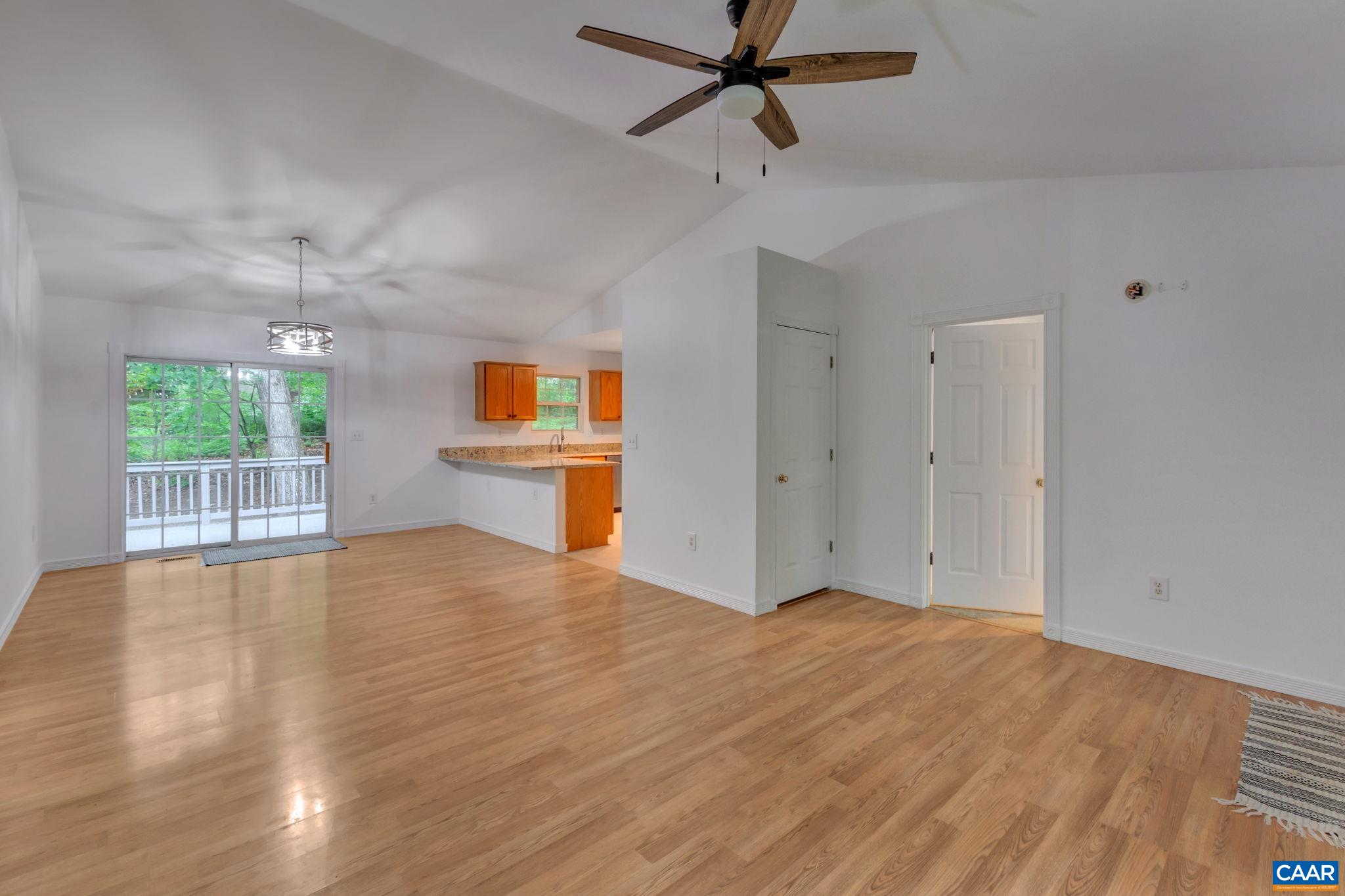 14 Hatchechubee Road Palmyra, VA 22963 - Photo 5 of 30 a view of a kitchen with a dishwasher cabinets and wooden floor