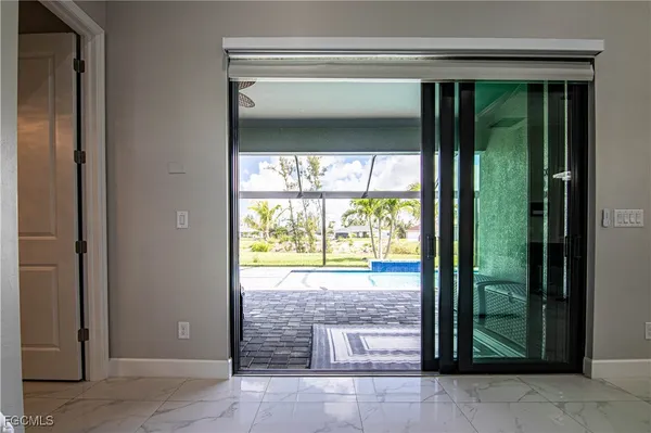 a view of a entryway door of the house