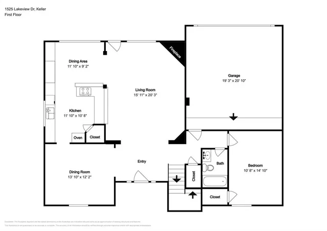 $2,990 | 1525 Lakeview Drive, Keller, TX 76248