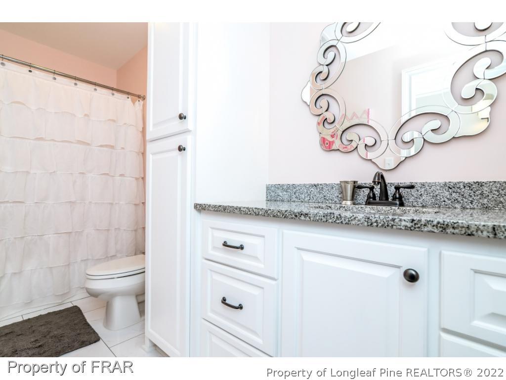5491 Murphy Road Stedman, NC 28391 - Photo 21 of 33 a bathroom with a sink a toilet and a mirror