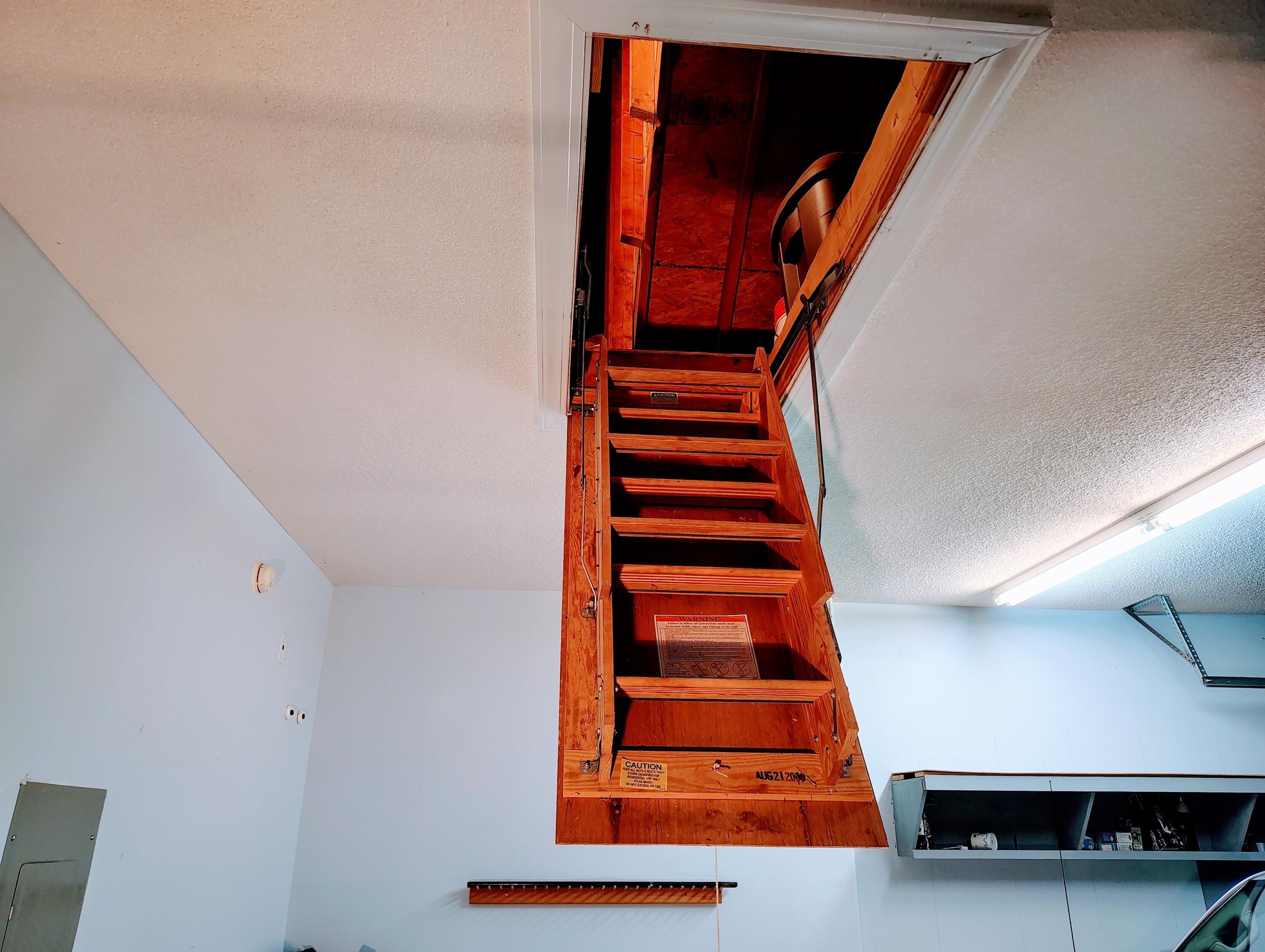 29 Lake Arbu Drive Manning, SC 29102 - Photo 46 of 54 Garage Pull Down Stairs to Overhead Storage Area