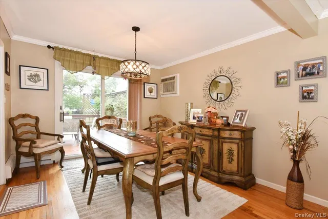 a view of a dining room and a livingroom
