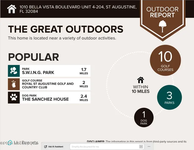 $289,900 | 1010 Bella Vista Boulevard, Unit 4204, St. Augustine, FL 32084