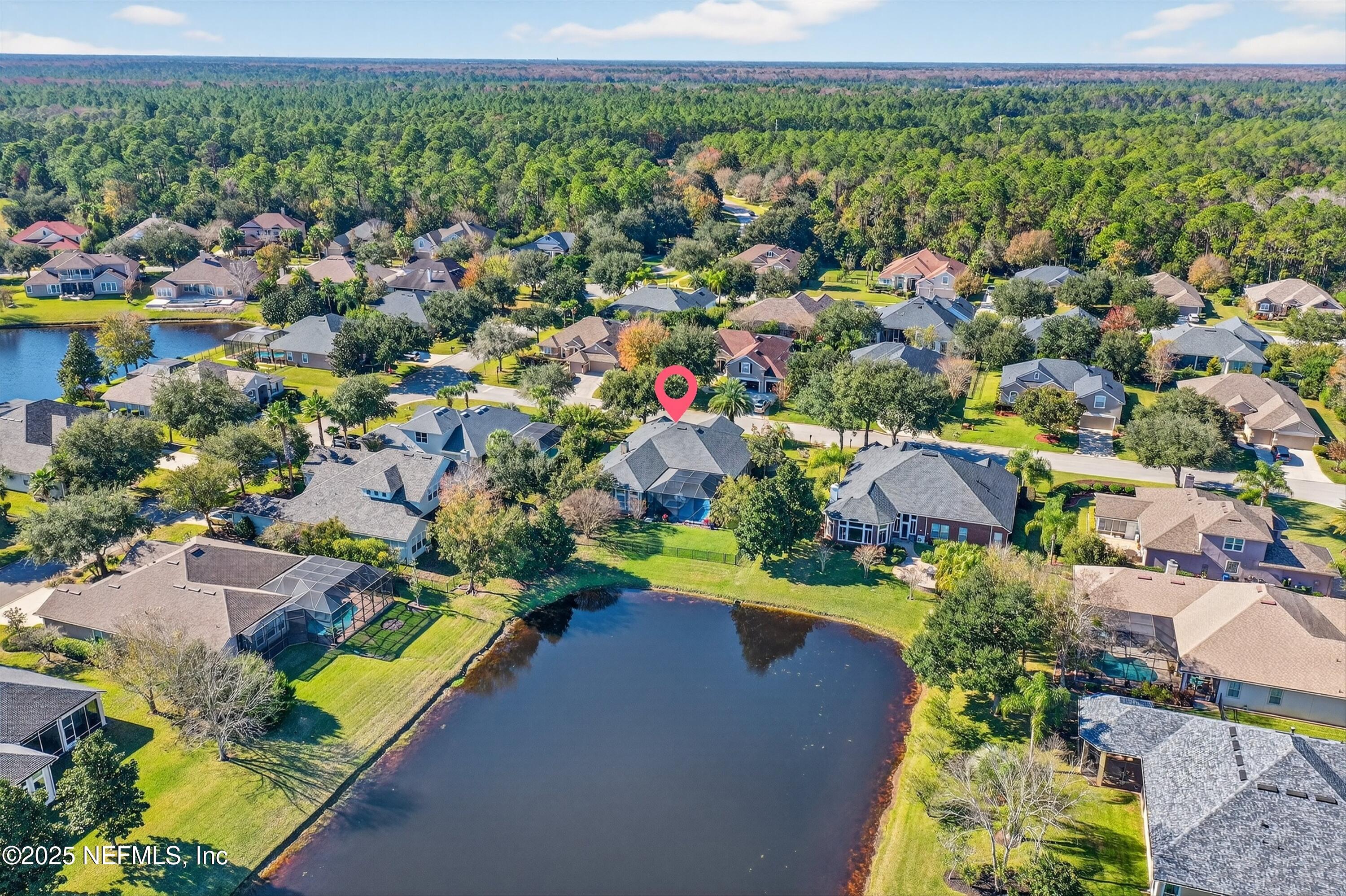 1104 Westfield Way St. Augustine, FL 32095 - Photo 52 of 53 an aerial view of a houses with a swimming pool