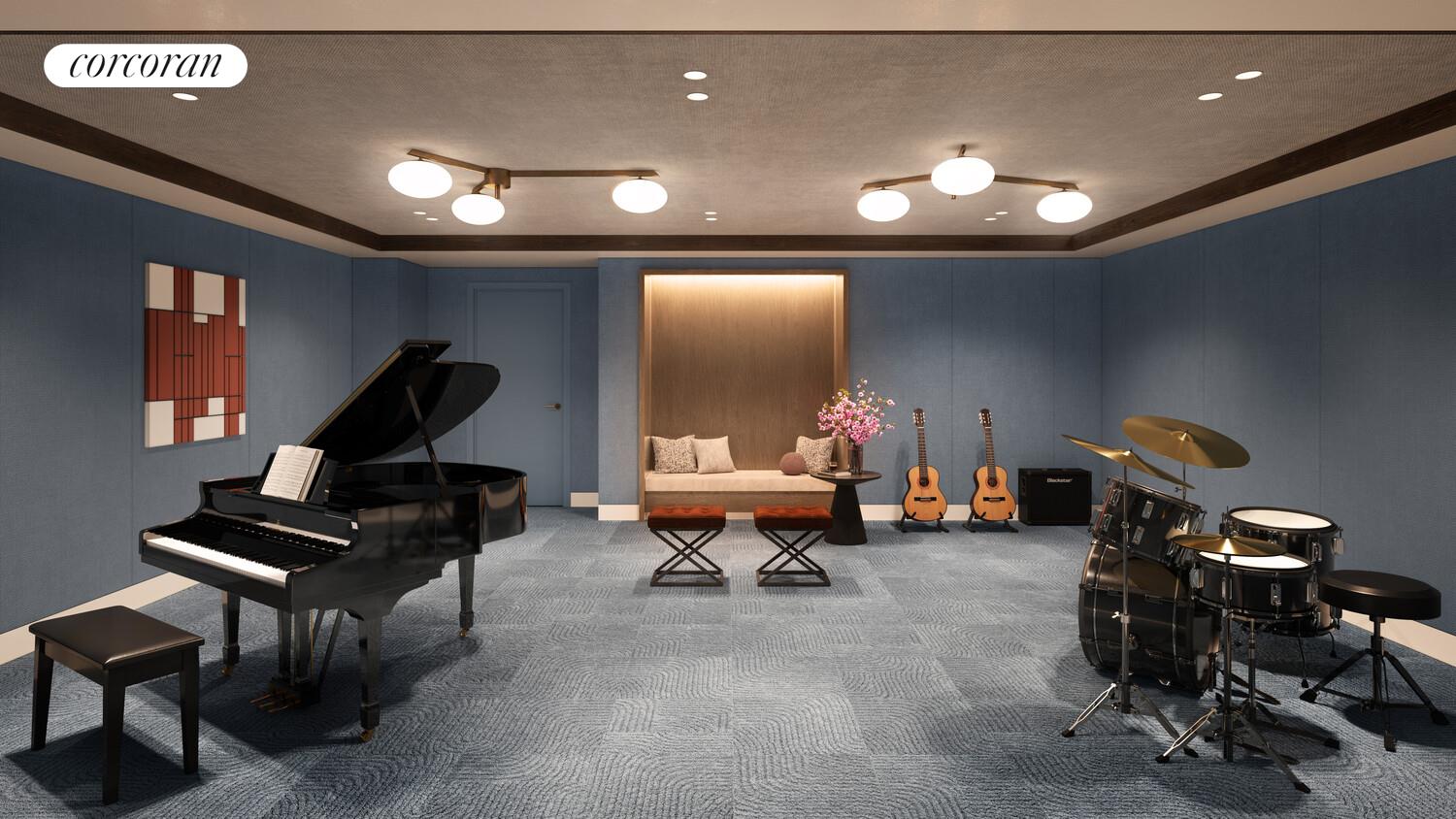 720 West End Avenue, Unit 5D Manhattan, NY 10025 - Photo 17 of 18 a living room with furniture and a gym