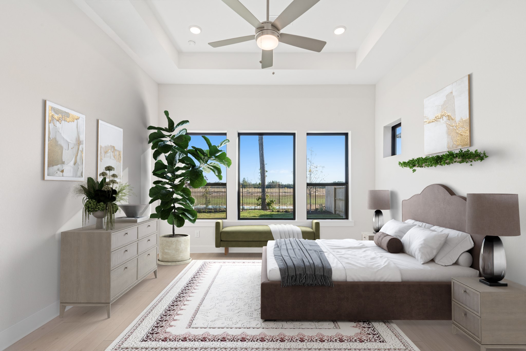 16146 Rita Road Conroe, TX 77302 - Photo 5 of 49 a bedroom with a bed and a couch