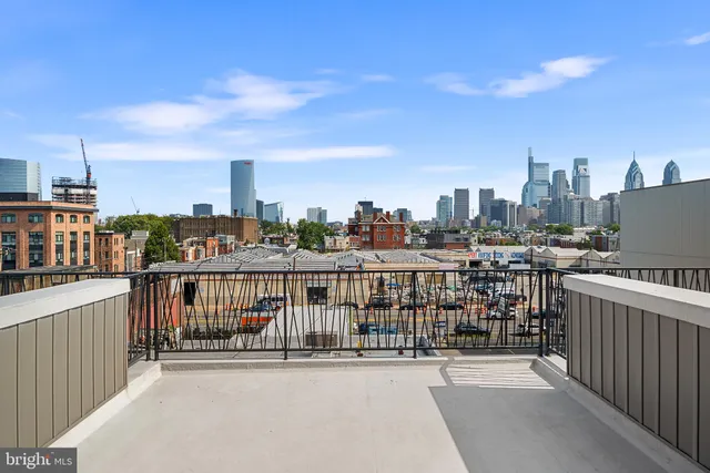 a view of city from balcony