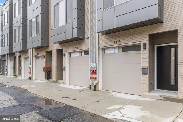 a view of a street with buildings