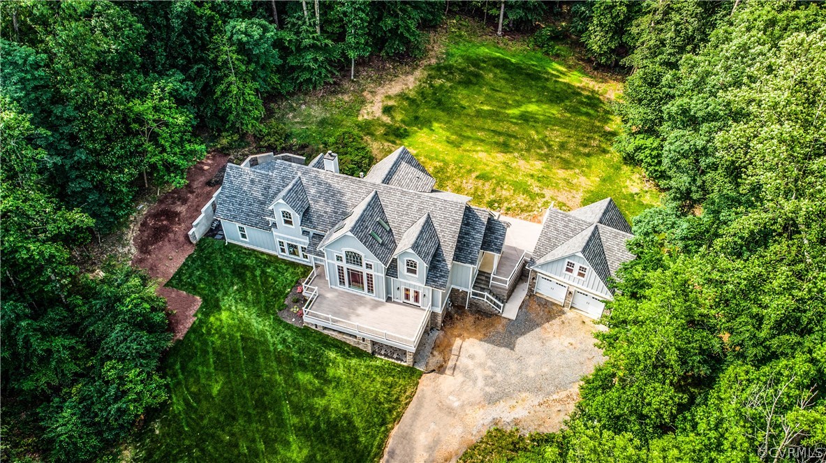 4120 East Old Gun Road Midlothian, VA 23113 - Photo 6 of 25 an aerial view of a house with a yard basket ball court and outdoor seating