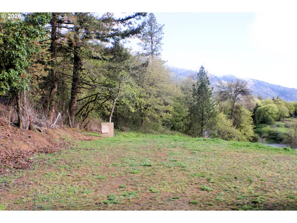 a view of a yard with barn