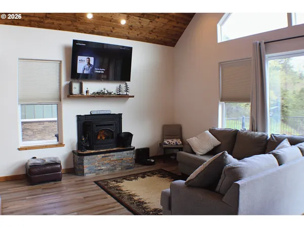a view of a balcony with an outdoor space