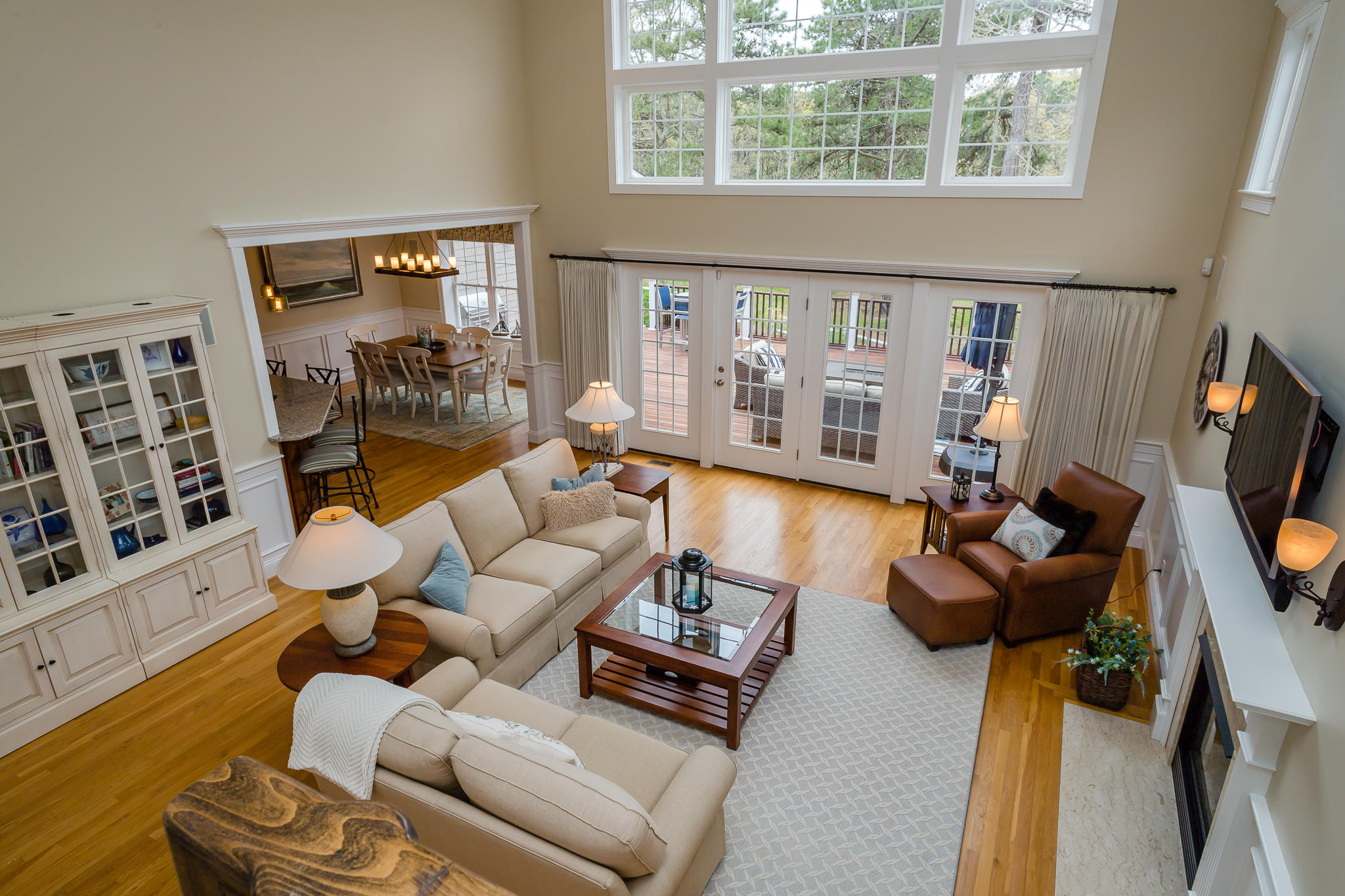85 Palmer Road Mashpee, MA 02649 - Photo 5 of 38 a living room with furniture and a flat screen tv