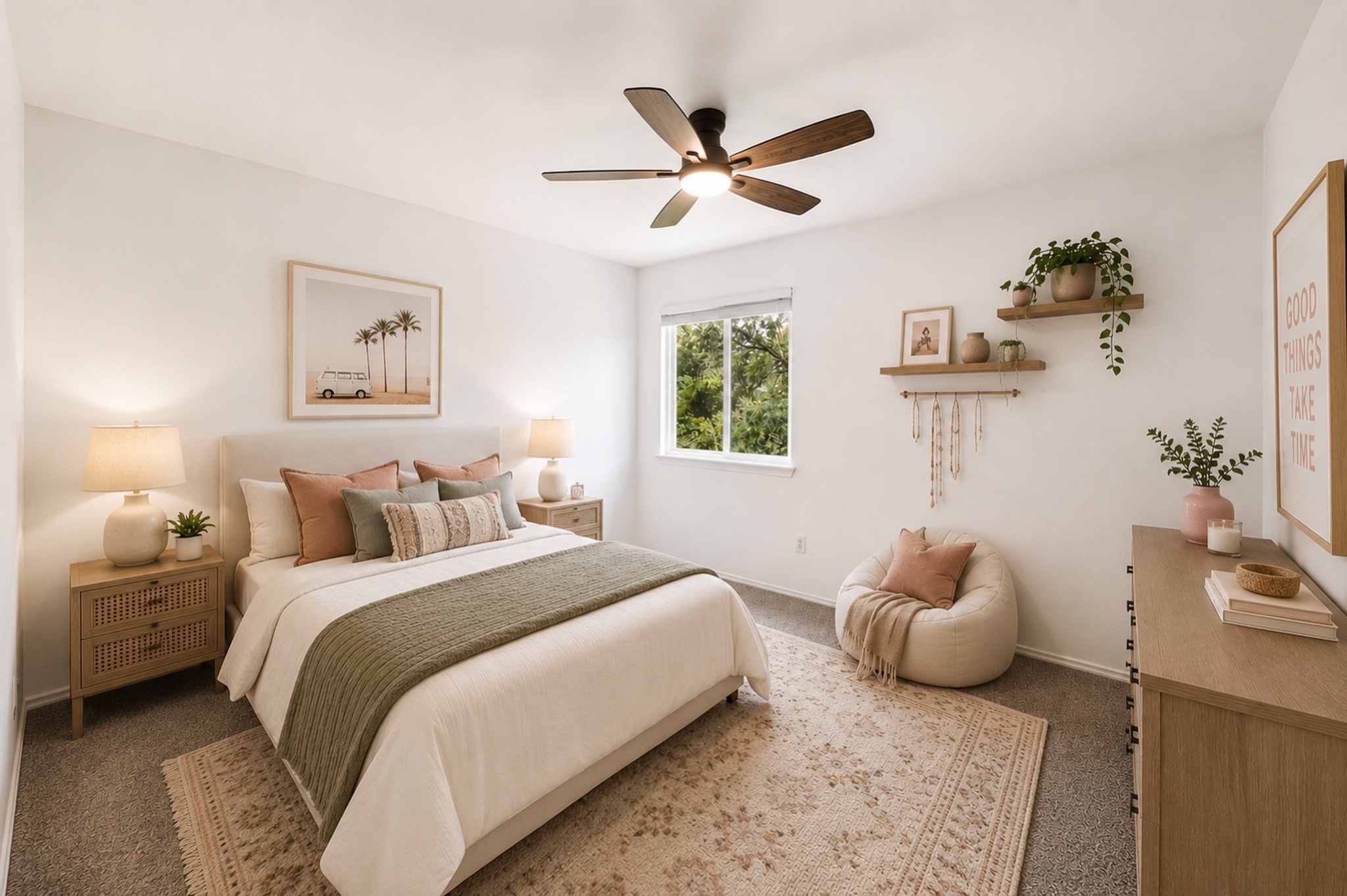 1801 Monks Tale Court Austin, TX 78748 - Photo 20 of 36 Well-lit sleeping quarters with a ceiling fan for year-round comfort.