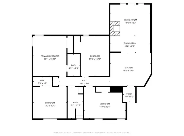 a picture of floor with a white building