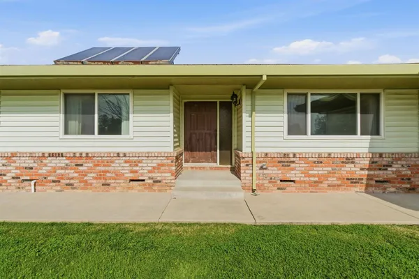 a front view of a house