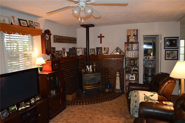 517 Second Plumb Road Belvidere, TN 37306 - Photo 15 of 20 a living room with furniture a flat screen tv and a fireplace