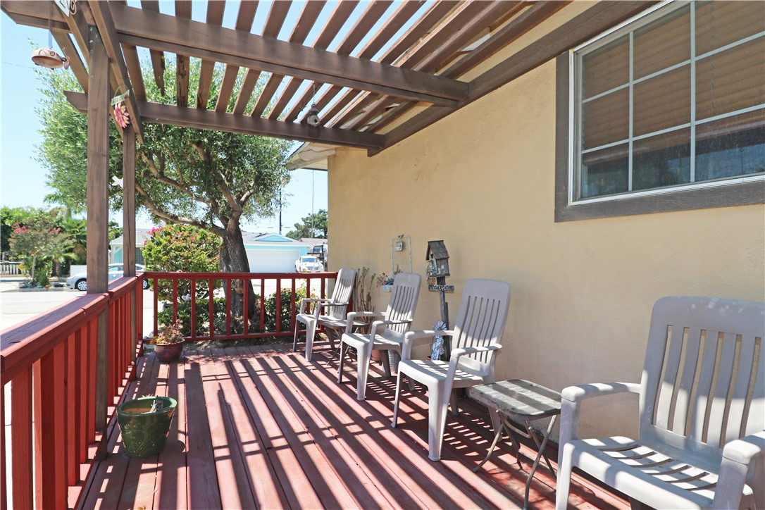 721 North Milford Road Orange, CA 92867 - Photo 7 of 38 Front wood patio and deck.