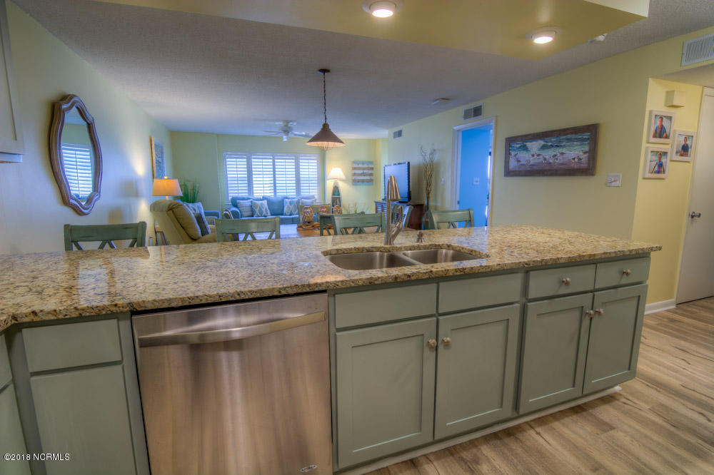 1505 Salter Path Road, Unit 223 Indian Beach, NC 28512 - Photo 18 of 47 Kitchen looking out