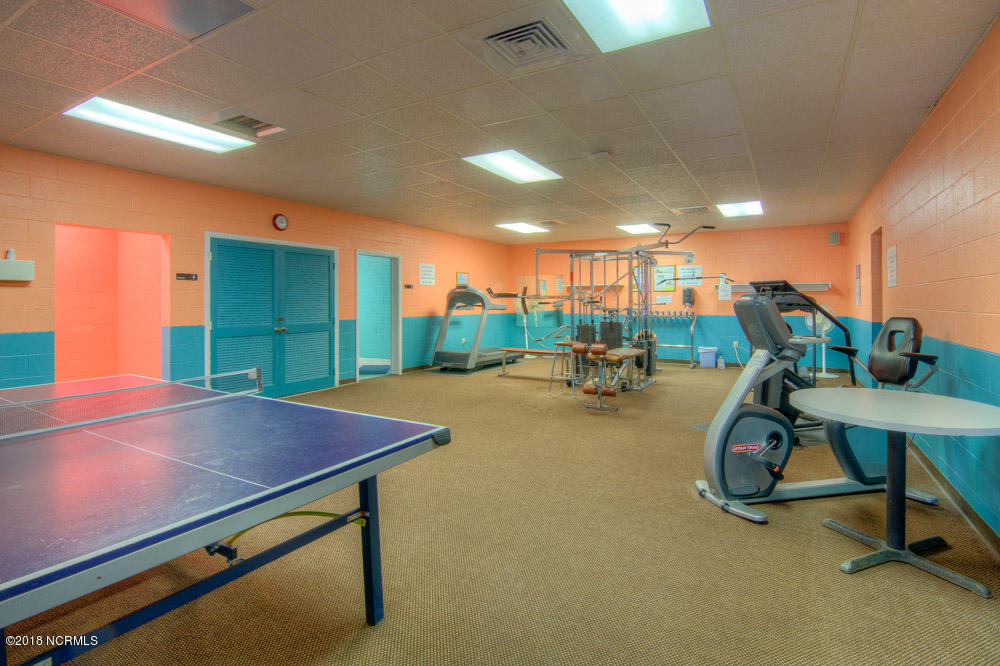 1505 Salter Path Road, Unit 223 Indian Beach, NC 28512 - Photo 37 of 47 Workout Room, Racket Ball behind doors