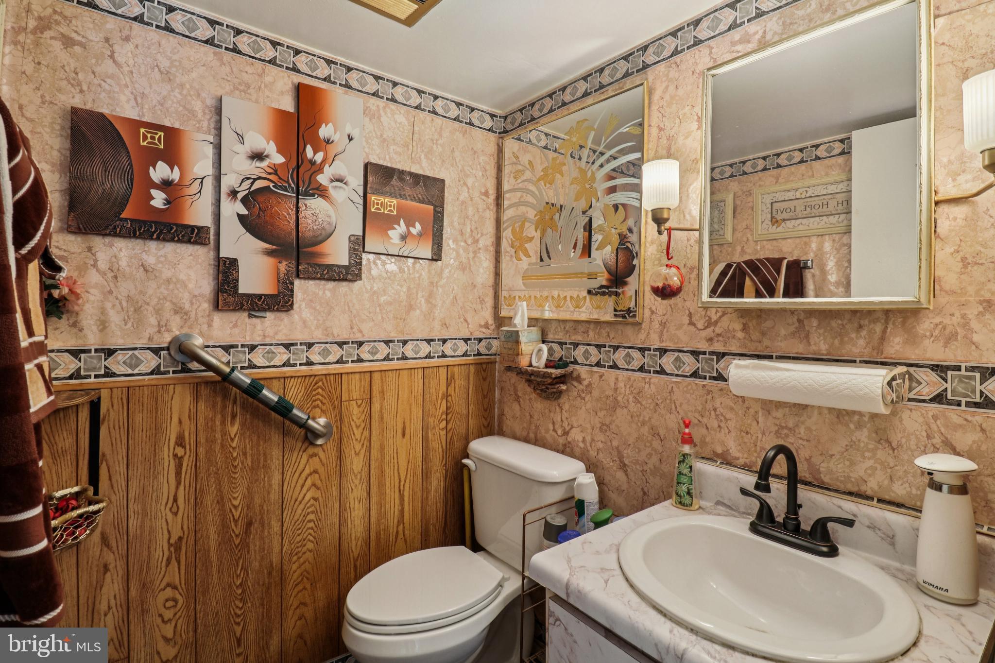 1916 Taylor Avenue Fort Washington, MD 20744 - Photo 28 of 64 a bathroom with a sink a mirror and a toilet