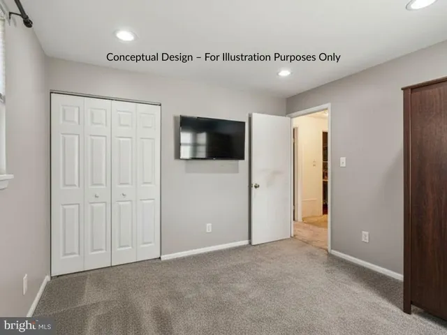 a view of yard with large trees