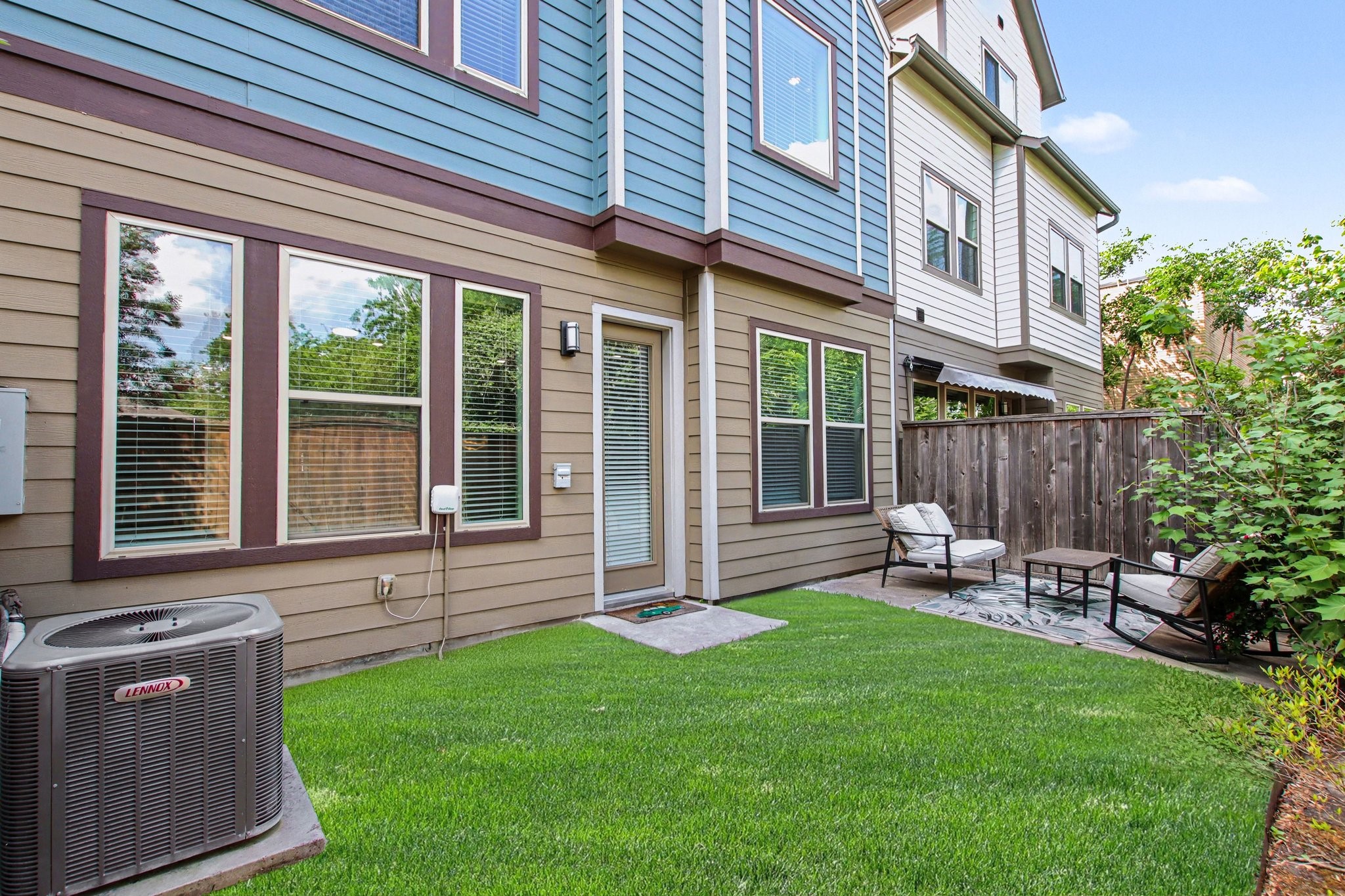 2007 Tarfite Place Houston, TX 77077 - Photo 23 of 24 a view of a house with a backyard and chairs