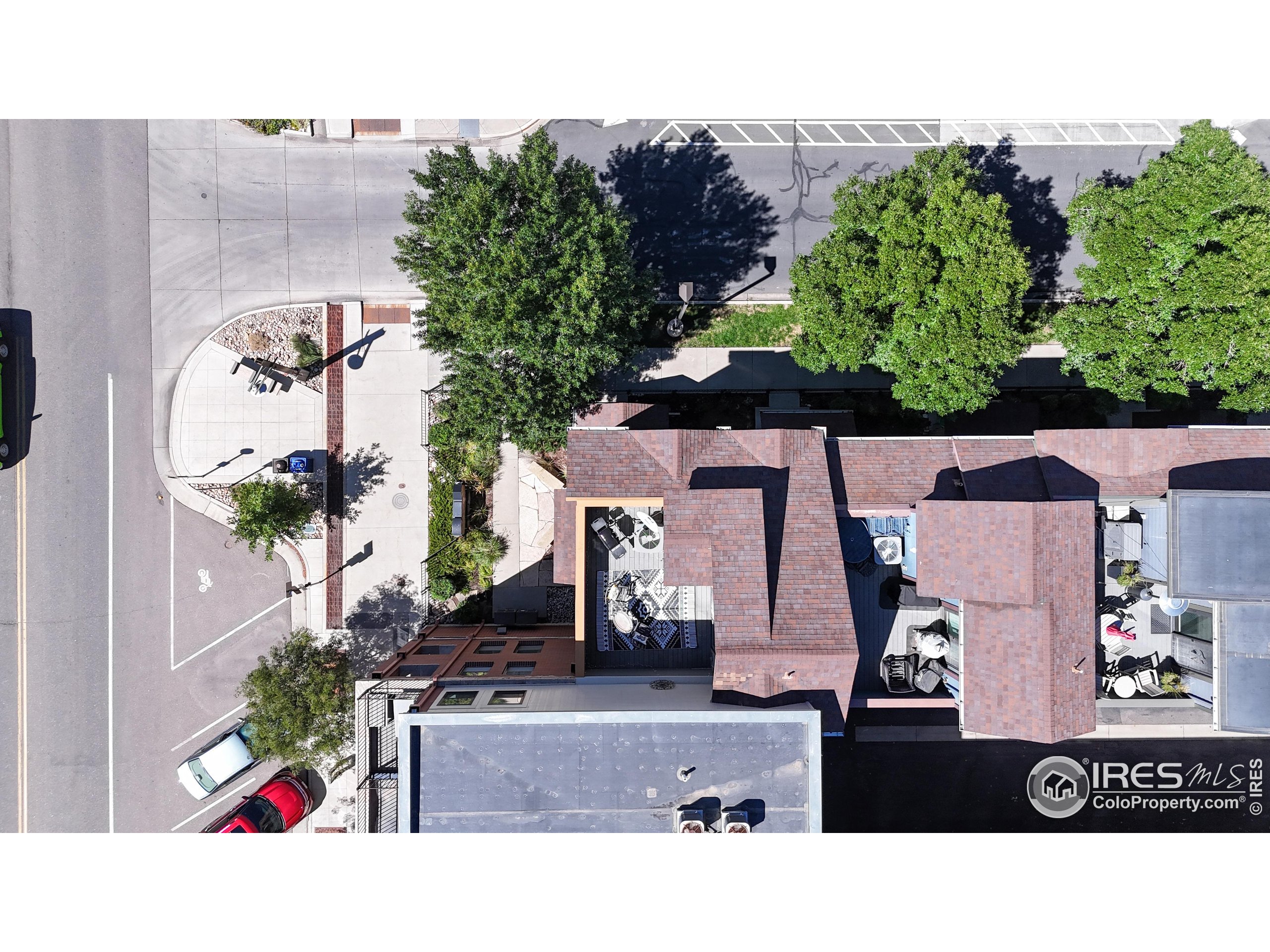 214 Willow Street, Unit 1 Fort Collins, CO 80524 - Photo 36 of 48 an aerial view of a house