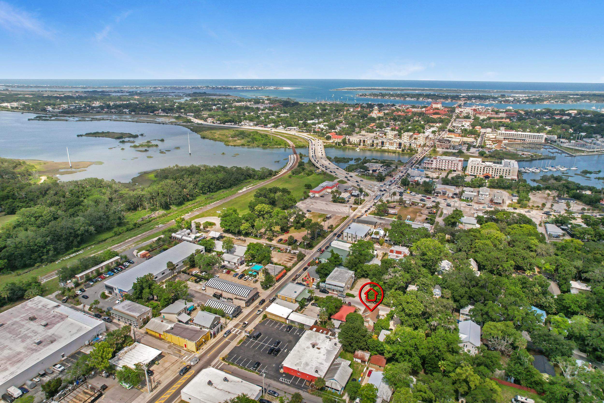 8 Davis Street St. Augustine, FL 32084 - Photo 5 of 36 an aerial view of multiple house
