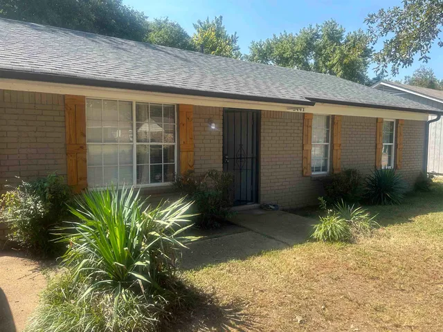 a backyard of a house
