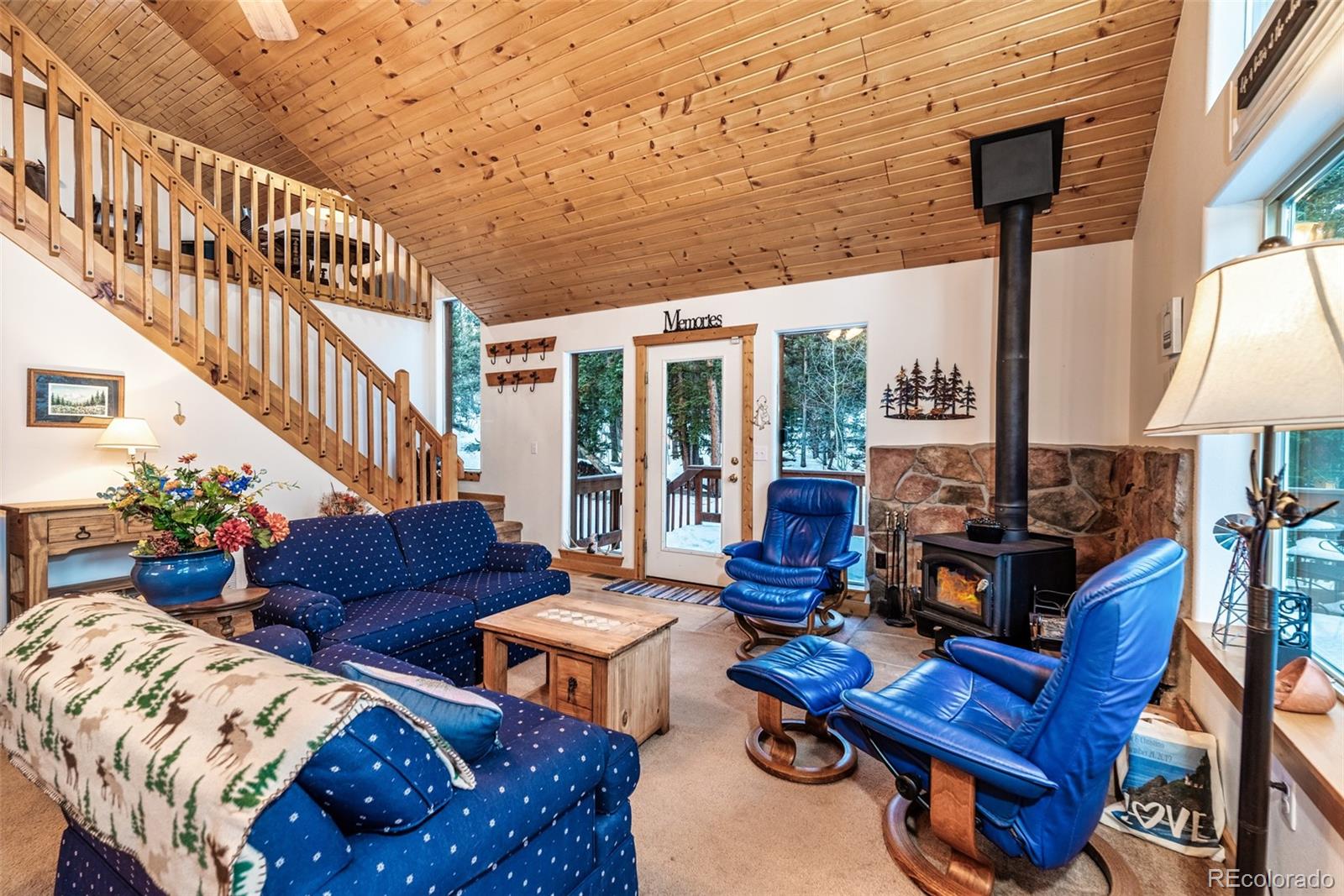 315 Haida Road Como, CO 80456 - Photo 11 of 50 a living room with furniture and floor to ceiling windows
