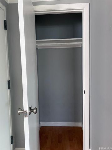 a close view of closet