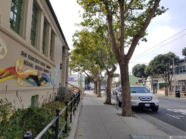 a car parked on the side of a street