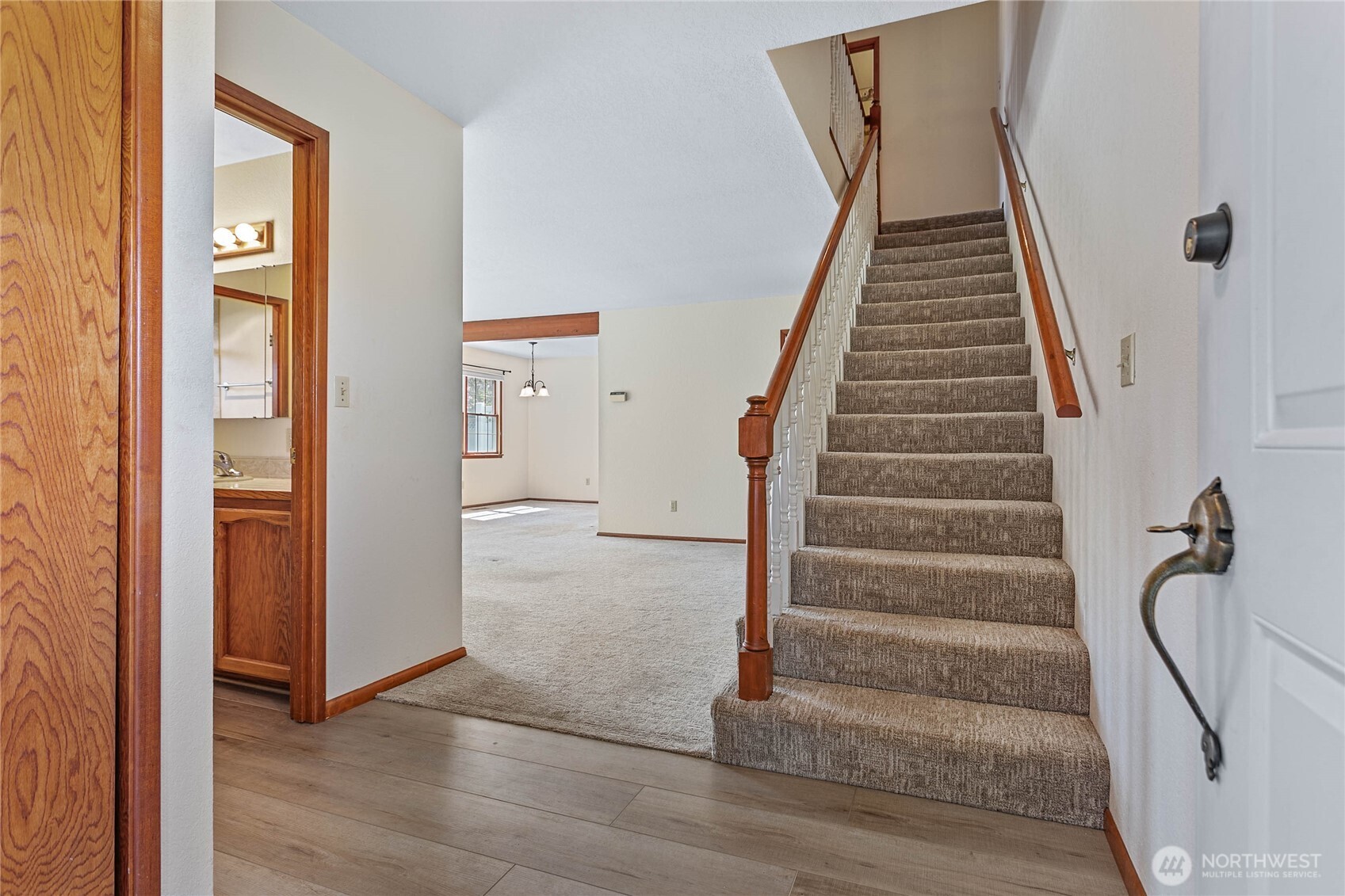 1843 Main Street, Unit A1 Lynden, WA 98264 - Photo 5 of 37 a view of an entryway with staircase