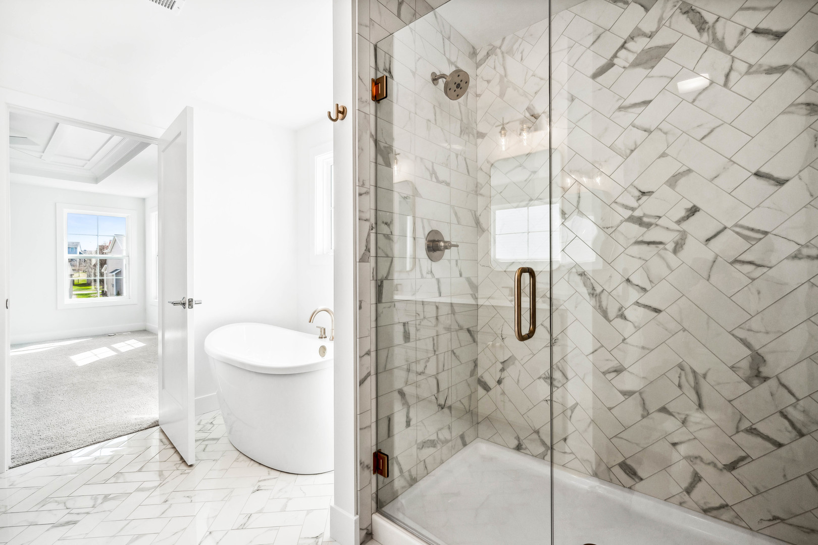 5017 Finlen Lane Bloomington, IL 61705 - Photo 46 of 60 a bathroom with a shower and a toilet