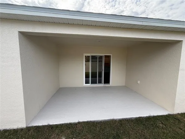 a backyard of a house