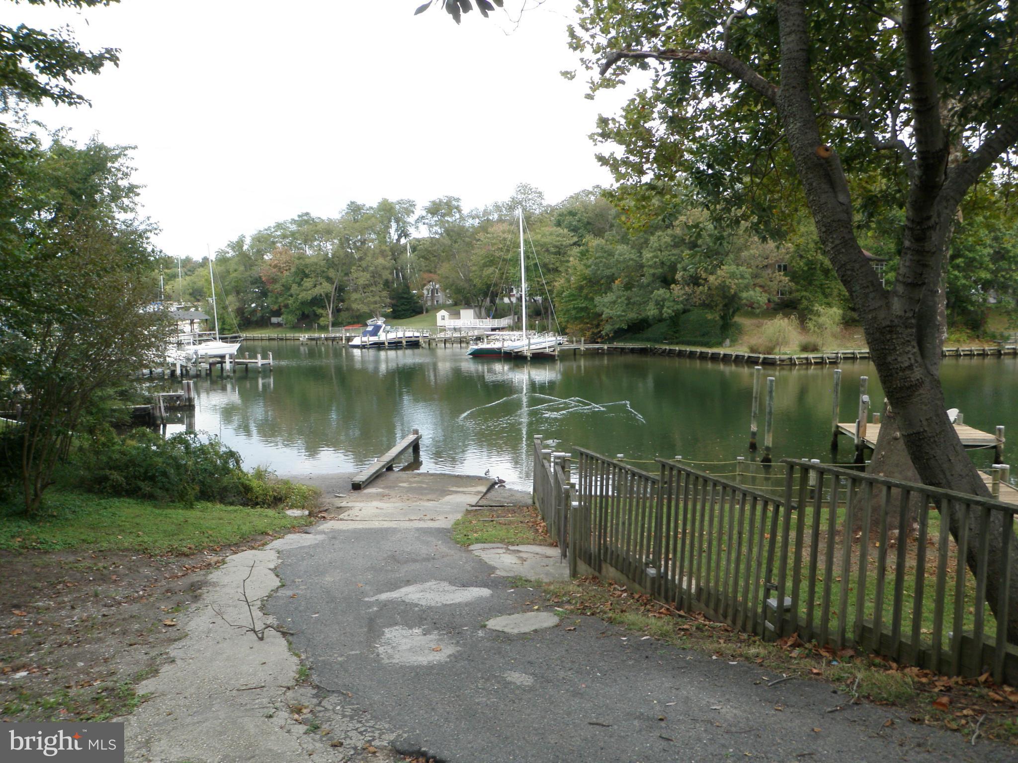 View of the community boat ramp