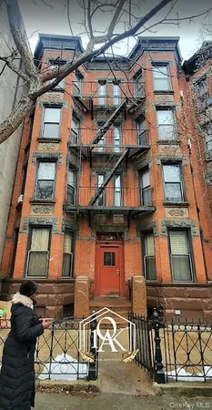 a front view of a building