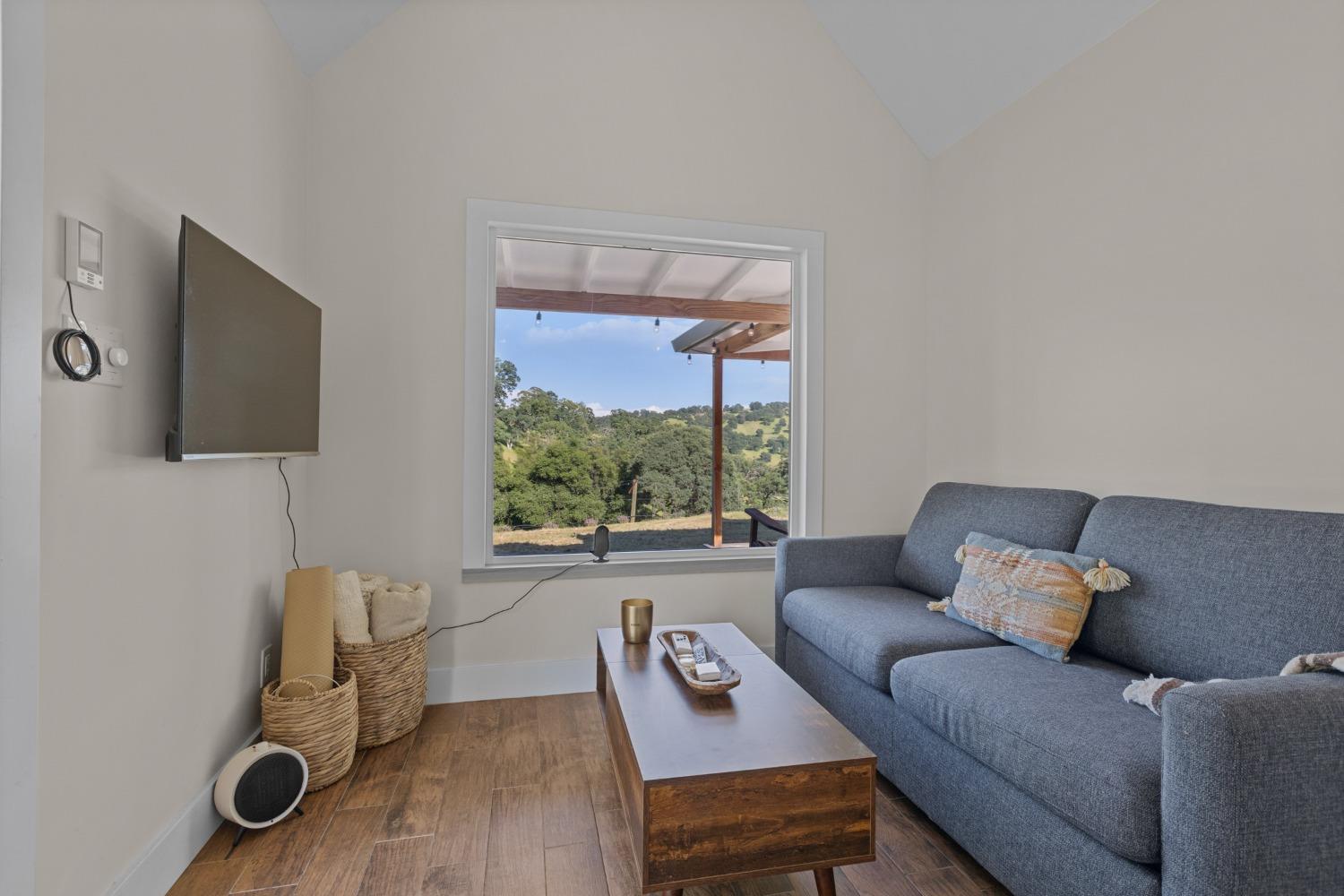 14883 Vaira Ranch Road Drytown, CA 95699 - Photo 11 of 60 a living room with furniture and a flat screen tv